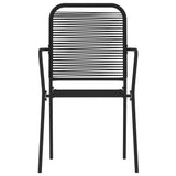 7 Piece Garden Dining Set Black 3099141