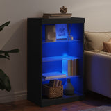 Sideboard with LED Lights Black 60.5x37x100 cm 836708