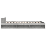 Bed Frame with Drawers without Mattress Concrete Grey 150x200 cm King Size 3280744