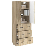 Cabinet Set 2 pcs Sonoma Oak 66 x 34.5 x 87 cm Engineered Wood 3416801
