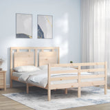 Bed Frame without Mattress 140x200 cm Solid Wood 3194051