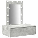 Dressing Table with Drawer Grey 60 x 40 x 70 cm Engineered Wood 865220