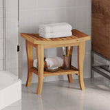 Bathroom Side Table 50x35x45 cm Solid Wood Teak 340748