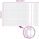 Euro Fence Green 1.4 x 10 m PVC-coated iron 42004343