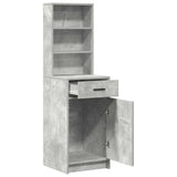 Highboard Concrete Grey 40 x 40.5 x 135 cm Engineered Wood 865076