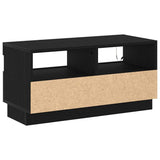 TV Cabinet Black Oak 80 x 35 x 40 cm Engineered Wood 862566