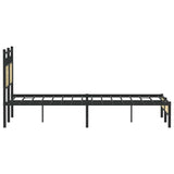 Bed Frame without Mattress Sonoma Oak 120x190 cm Small Double Engineered Wood 4106941