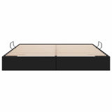 Storage Bed with Storage Black 183 x 213 cm Faux leather 3369978