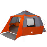 Cabin Tent 12-Person Grey and Orange 500 x 500 x 294 cm 42004058