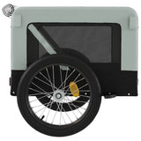 Pet Bike Trailer Grey and Black Oxford Fabric&Iron 93923