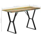 Dining Table 120x60x76 cm Solid Reclaimed Wood 247950