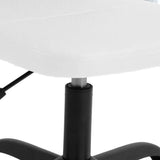 Office Chair Height Adjustable White Mesh Fabric 353007