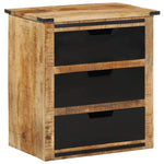 Sideboard with 3 Drawers 55x35x60 cm Solid Wood Mango 374061