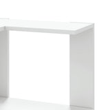 Corner Bookcase 3-Tier White 50x50x102 cm Engineered Wood 852591