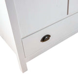 2-Door Wardrobe Hill White 89x50x170 cm Solid Pine Wood 288948