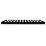 Bed Frame without Mattress Black 200x200 cm Engineered Wood 832214