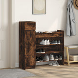 Shoe Cabinet Smoked Oak 100.5x28x100 cm Engineered Wood 840426