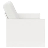 2 Seater Sofa White 150 x 81 x 82 cm Fabric 42041083