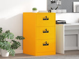 File Cabinet with Drawer Mustard Yellow 44 x 50 x 106.5 cm 891601