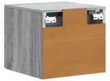 Wall-Mounted Bedside Cabinet Grey Sonoma 34.5 x 33 x 40 cm 899327