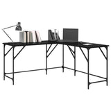 Desk Black Oak 149 x 149 x 75 cm Engineered Wood 882864