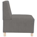 Modular Sofa Unit Armless Light Grey 55 x 74 x 82 cm 4108496