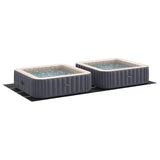 Pool Ground Sheet Black 820 x 420 x 0.1 cm Non-woven Fabric 42009127