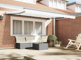 Retractable Awning White 300 x 200 cm Fabric 3329580