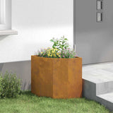 Corner Planter Rusty 45 x 45 x 50 cm Weathering steel 883674