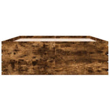 Bed Frame without Mattress Smoked Oak 140x190 cm 3280941