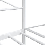 Day Bed without Mattress White 100x190 cm Steel 4104683