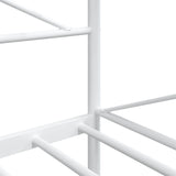 Day Bed without Mattress White 107x203 cm Steel 4104685