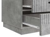 Bedside Cabinet Concrete Grey 43 x 41 x 63.5 cm Engineered Wood 895248
