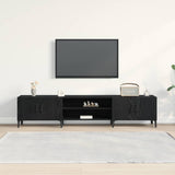 TV Cabinet Black Oak 180 x 31.5 x 40 cm Engineered Wood 862818