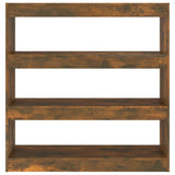 Book Cabinet/Room Divider Smoked Oak 100x30x103 cm 813632