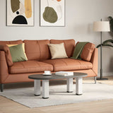 Coffee Table Legs 4 pcs White 42-44 cm Steel 4012465