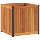Garden Planter 45x45x44 cm Solid Wood Acacia and Steel 367610