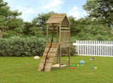 Playhouse with Climbing Wall Impregnated Wood Pine 3156921