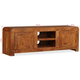 TV Cabinet Solid Wood with Honey Finish 120x30x40 cm 244679