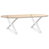 Coffee Table Legs 2 pcs White 70x cm Steel 4012713