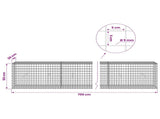 Gabion with 5 mm Wire and 5x5 cm Mesh 700x30x50 cm 3464144