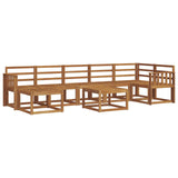 Outdoor Sofa Set 8 pcs Natural Solid Acacia Wood 3366737