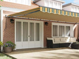 Retractable Awning Green and yellow 600 x 300 cm 3331689