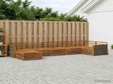 Outdoor Sofa Set 7 pcs Natural 3383617
