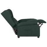 Recliner Chair Dark Green Fabric 340955