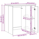 Wash Machine Cabinet Old Wood 87 x 60 x 89 cm Engineered wood 8006806
