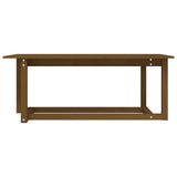 Coffee Table Honey Brown 110x55x45 cm Solid Wood Pine 822170
