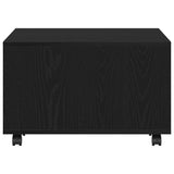 Coffee Table Black Oak 60 x 60 x 38 cm Engineered Wood 862625