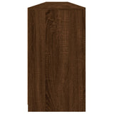 Sideboard with LED Lights Brown Oak 283x37x67 cm 3209029