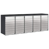 Wheelie Bin Storage for 5 Bins Anthracite 340 x 77.5 x 121.5 cm 3394786